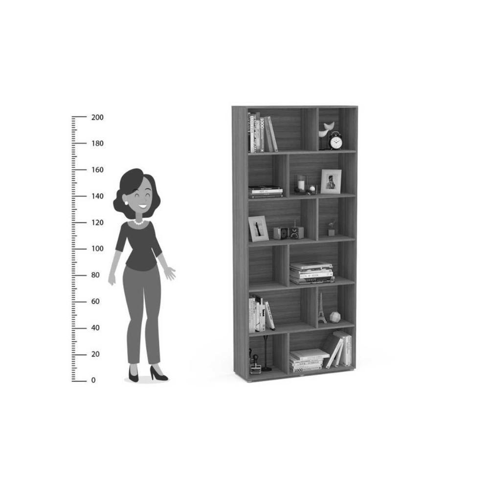 Estante Livreiro De Escritório Xangai Branco - Politorno - 2