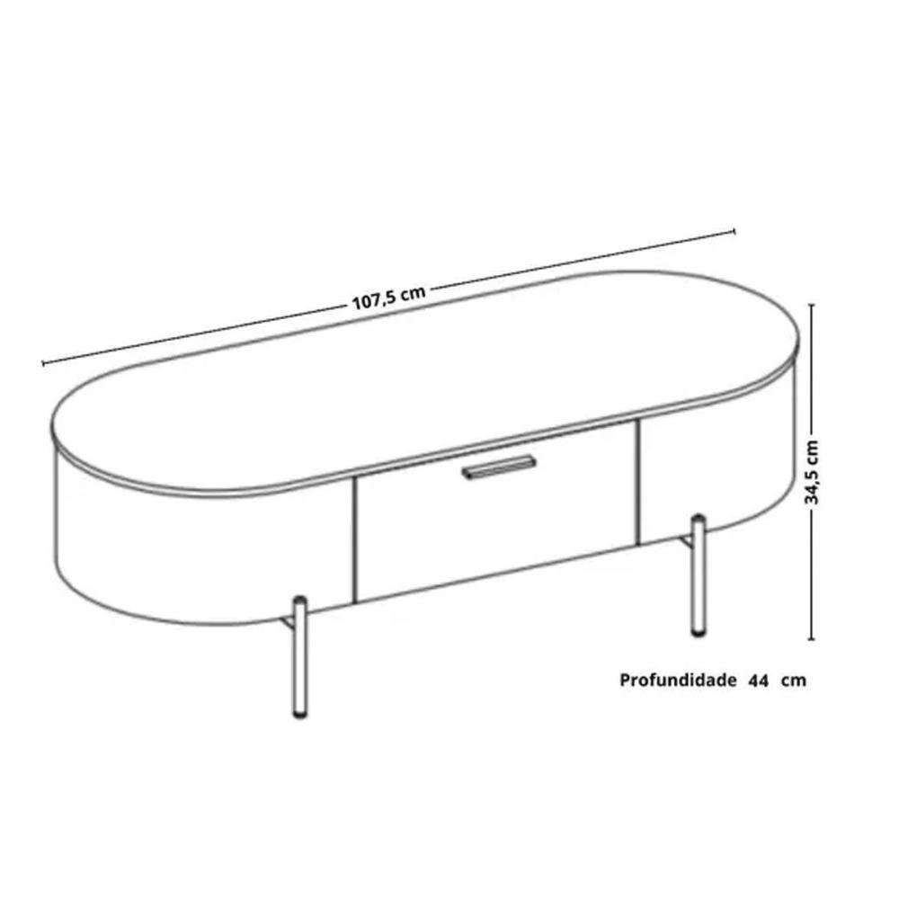 Mesa Centro Sala Celena Bali-quartzo - Dj Móveis - 2