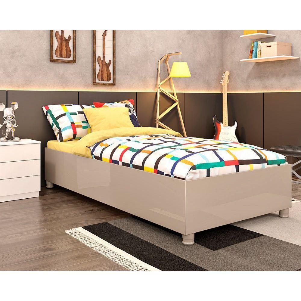 Cama Solteiro Mônaco Off White - Tcil Móveis - 6