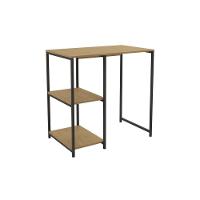 Bar De Sala Jantar Industrial Li044 C- 2 Prateleiras Freijo-preto - Kappesberg - 1