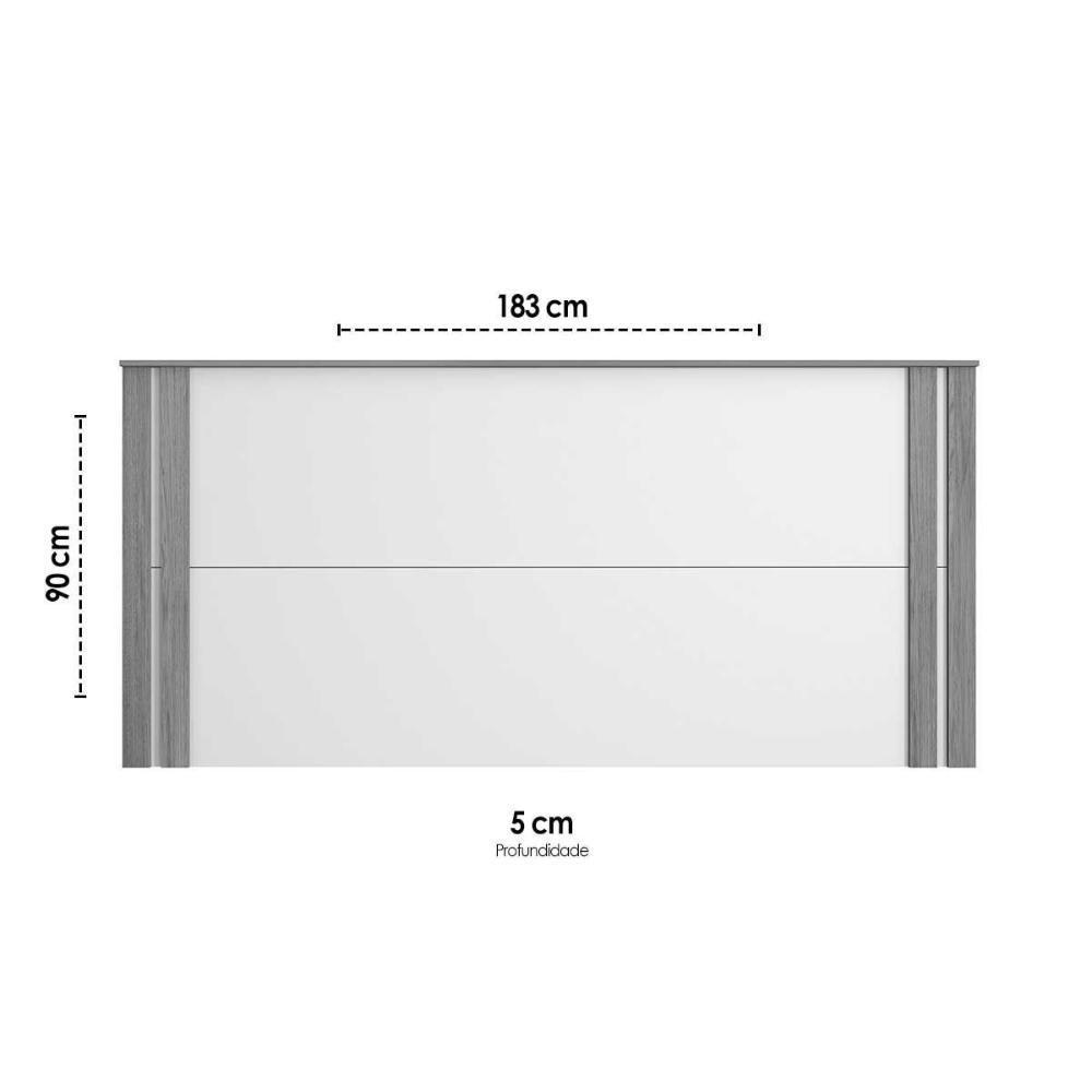 Cabeceira Cama Box Madeirado Casal-queen Eden Freijo-off White - Caemmun - 3