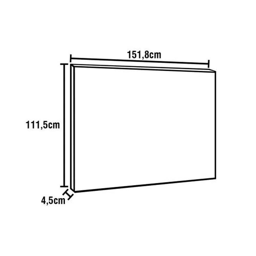 Cabeceira Cama Box Madeirado Casal-quenn édez Ph 1180 Carvalho Vermontt - Herval - 2