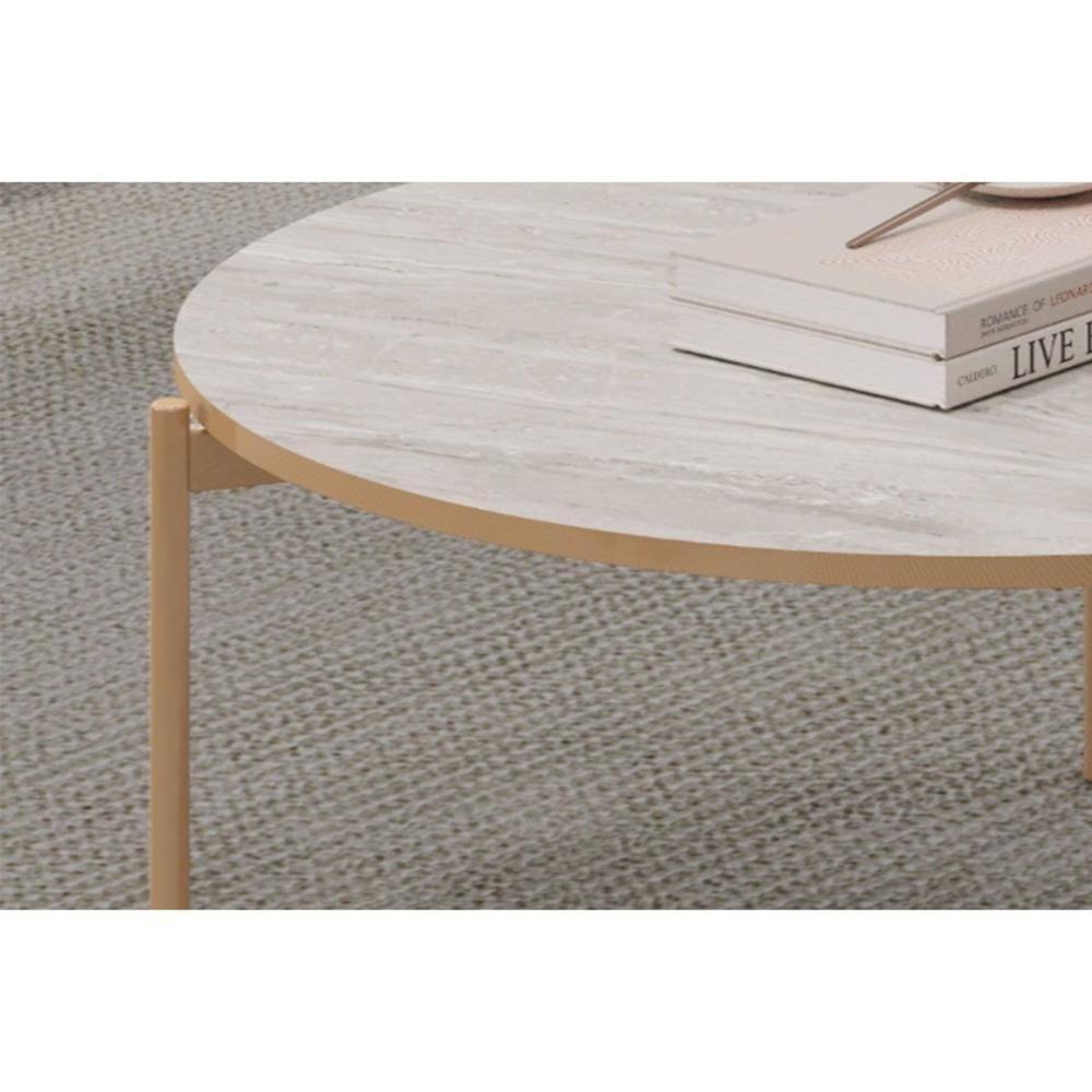 Mesa Centro Sala Bela Off White - Dj Móveis - 5