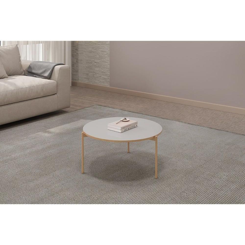 Mesa Centro Sala Bela Off White - Dj Móveis - 8