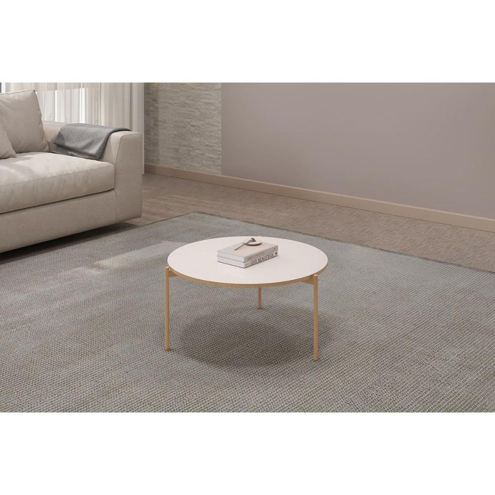 Mesa Centro Sala Bela Off White - Dj Móveis - 10