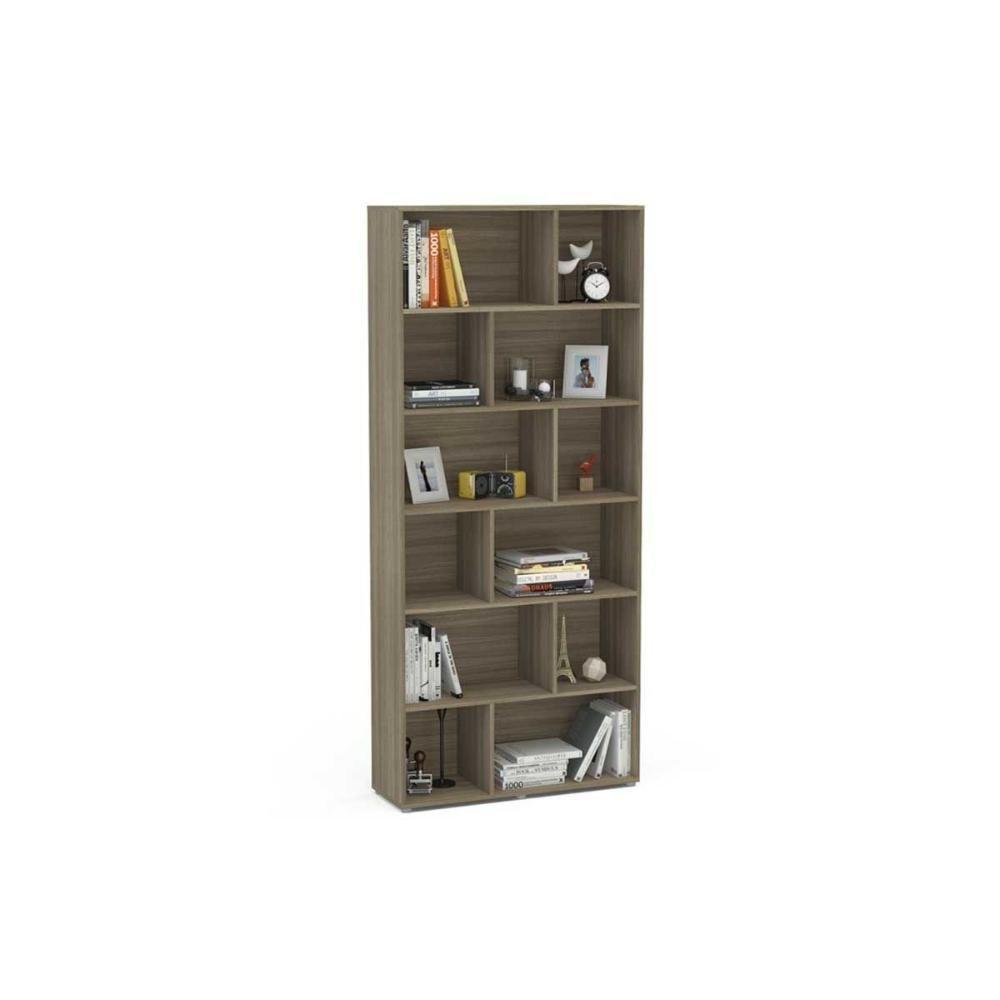 Estante De Livros Xangai Castanho - Politorno - 1