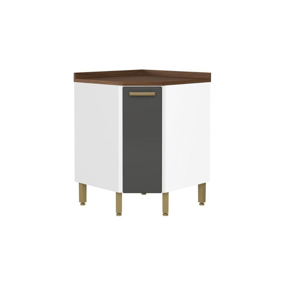 Balcão De Cozinha Modulado Bella Canto C- 1 Porta Grafite - Bertolini - 1