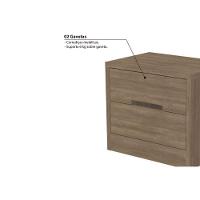 Mesa Cabeceira Casal S822 C- 2 Gavetas Canela - Kappesberg