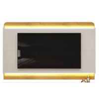 Estante P- Sala Até 75 Pol Nadine C- 4 Portas 220x605cm Off White-freijó - Dj Móveis