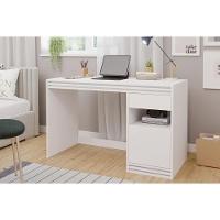 Mesa Computador Escrivaninha Mila C- 1 Porta E 1 Gaveta Branco - Permóbili - 1