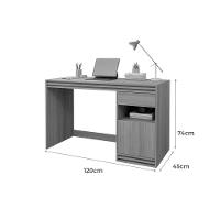 Mesa Computador Escrivaninha Mila C- 1 Porta E 1 Gaveta Branco - Permóbili - 2