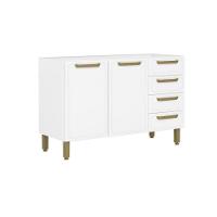 Balcão De Cozinha Modulado Bella C- 2 Portas E 4 Gavetas S- Tampo 120cm Branco - Bertolini - 1