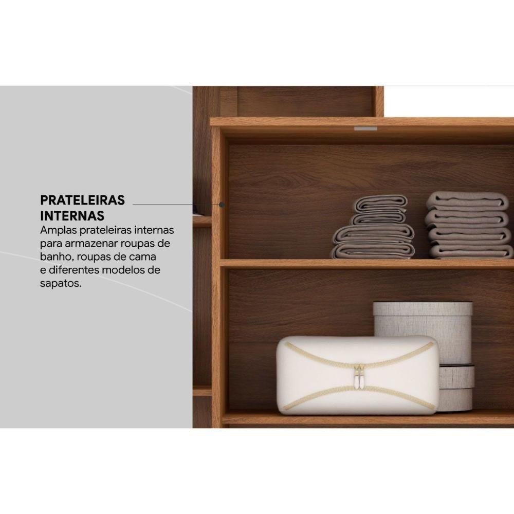 Armário Multiuso Juvenil Elite C- 2 Portas C- Chave Amendola-off White - Demóbile - 3