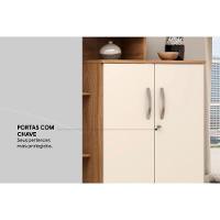 Armário Multiuso Juvenil Elite C- 2 Portas C- Chave Amendola-off White - Demóbile