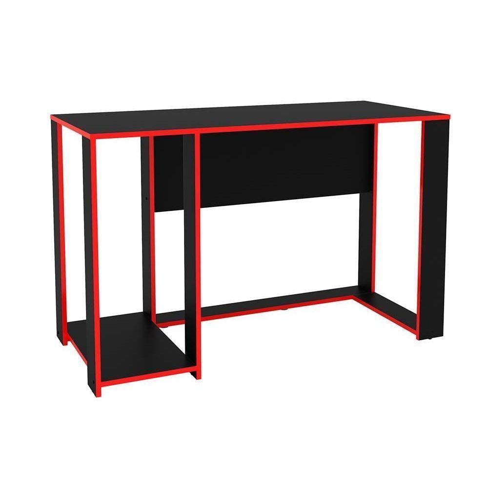 Mesa Computador Gamer Singapura Preto-vermelho - Politorno - 1