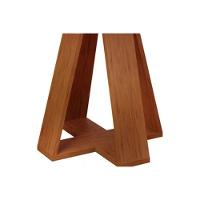 Mesa Multiuso Cozinha Kiara C- Tampo Madeirado C- Vidro Curvo 120x90cm Cedro-quartzo - Dj Móveis - 7