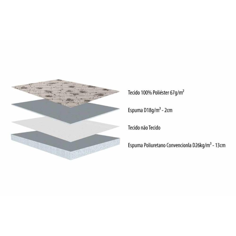 Colchão Solteiro Espuma D26 Sueno (88x188x17) - Herval - 3