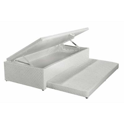 Cama Box Baú C- Auxiliar Universal Solteirao Mh1444 Milano Jacquard White (96x203x42) - Herval