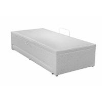 Cama Box Baú C- Auxiliar Universal Solteirao Mh1444 Milano Jacquard White (96x203x42) - Herval - 4