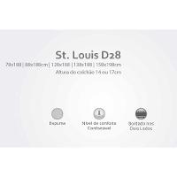 Colchão Solteiro Espuma D28 St. Louis (78x188x14) - Herval - 2