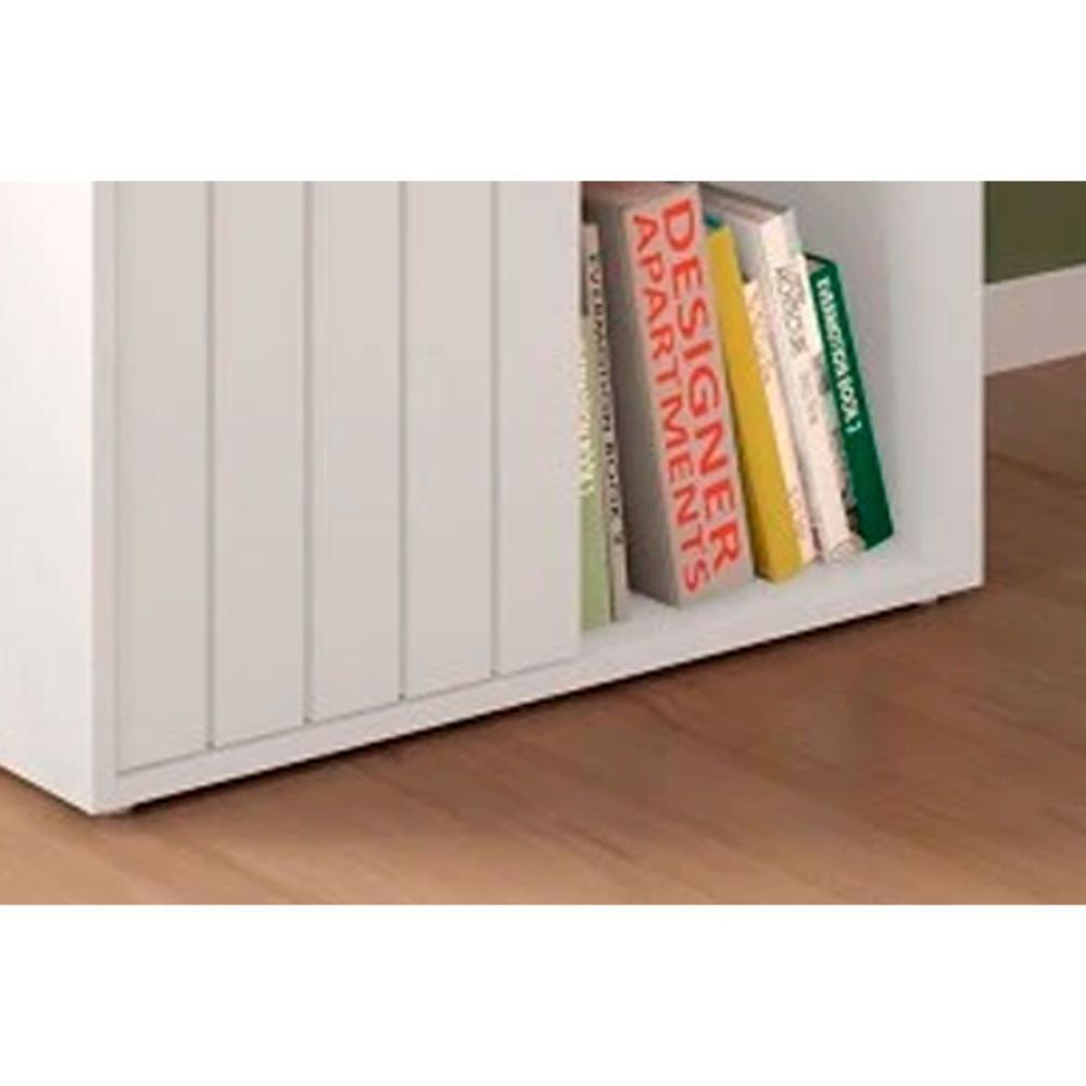 Mesa Escrivaninha Casal Tech C- 1 Porta De Correr Branco Fosco - Caemmun - 6