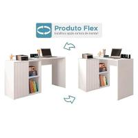 Mesa Escrivaninha Casal Tech C- 1 Porta De Correr Branco Fosco - Caemmun - 2