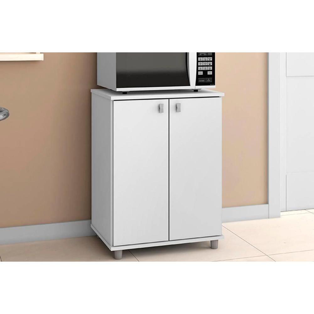 Bancada Multiuso P- área Serviço Balcão Asm155 C- 2 Portas Branco - Movelbento - 1