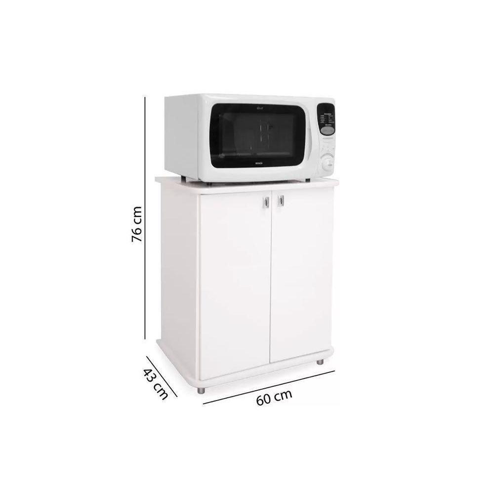 Bancada Multiuso P- área Serviço Balcão Asm155 C- 2 Portas Branco - Movelbento - 2