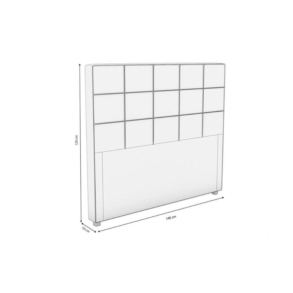 Cabeceira Cama Box Estofada Casal Cab009 - Boucle Bege - Kappesberg - 2