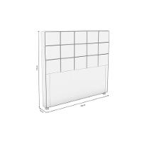 Cabeceira Cama Box Estofada Casal Cab009 - Boucle Bege - Kappesberg - 2