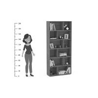 Estante De Livros Xangai Branco - Politorno - 2