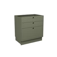 Balcão De Cozinha évora Ph 3120 C- 3 Gavetas E Divisor De Talheres S- Tampo 80cm Verde - Herval - 1