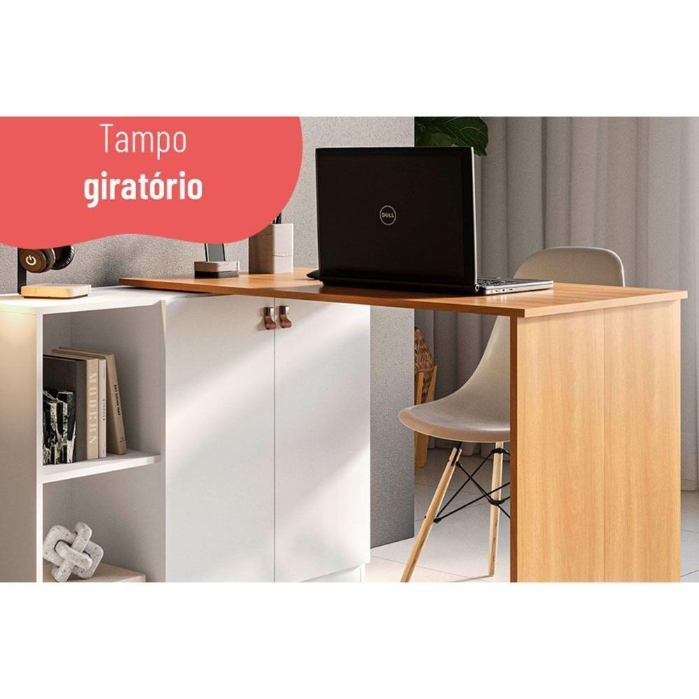 Escrivaninha P- Escritório Versa Home C- 2 Portas Freijo-branco - Telasul - 6