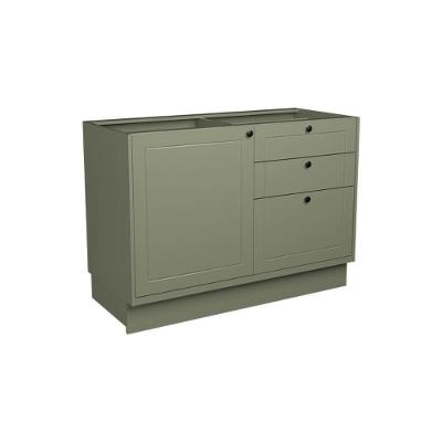 Balcão De Cozinha évora Ph 3117 C- 1 Porta E 3 Gavetas S- Tampo 120cm Verde - Herval