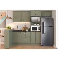 Balcão De Cozinha évora Ph 3117 C- 1 Porta E 3 Gavetas S- Tampo 120cm Verde - Herval