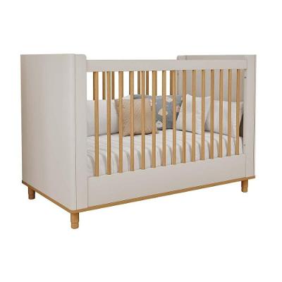 Berço Infantil Cupcake 2 Em 1 Off White-nature - Permóbili Baby