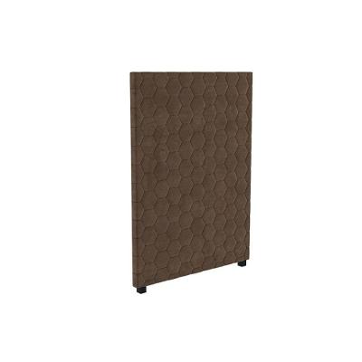 Cabeceira Cama Box Estofada Solteiro Cab013 - Suede Marrom - Kappesberg