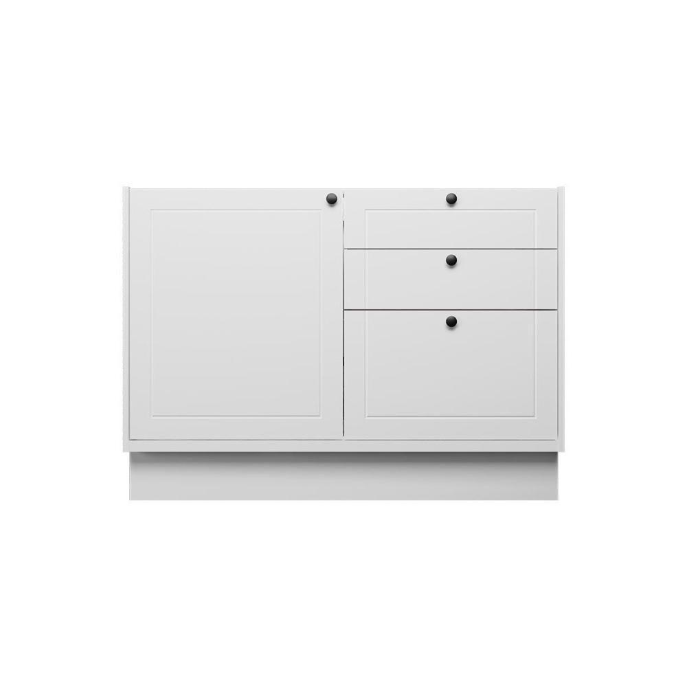 Balcão De Cozinha évora Ph 3117 C- 1 Porta 3 Gavetas E Divisor De Talheres S- Tampo 120cm Branco - Herval - 2