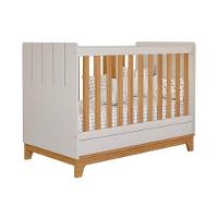 Berço Infantil Biscoito 2 Em 1 Off White-nature - Permóbili Baby - 1