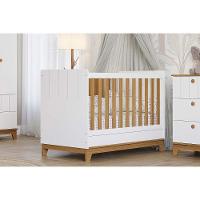 Berço Infantil Biscoito 2 Em 1 Off White-nature - Permóbili Baby - 6