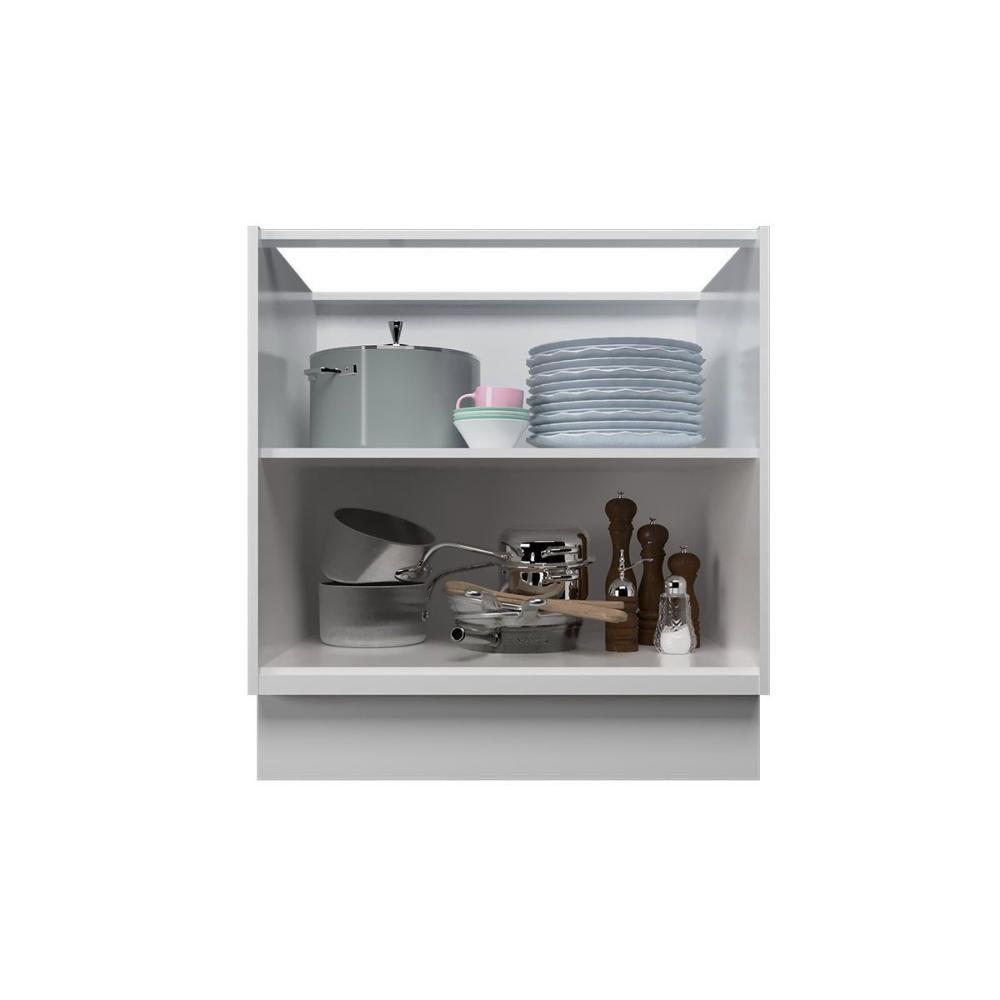 Balcão De Cozinha évora Ph 3119 C- 2 Portas S- Tampo 80cm Azul - Herval - 3