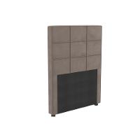 Cabeceira Cama Box Estofada Solteiro Cab009 Suede Cinza - Kappesberg - 1