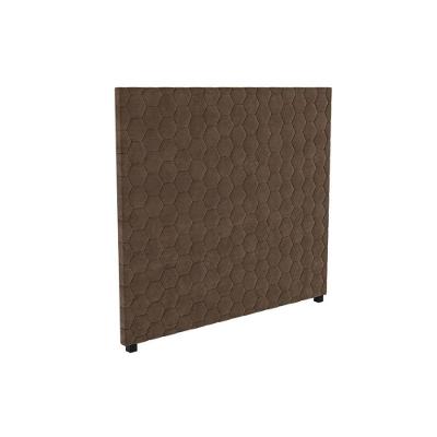 Cabeceira Cama Box Estofada Casal Cab013 - Suede Marrom - Kappesberg