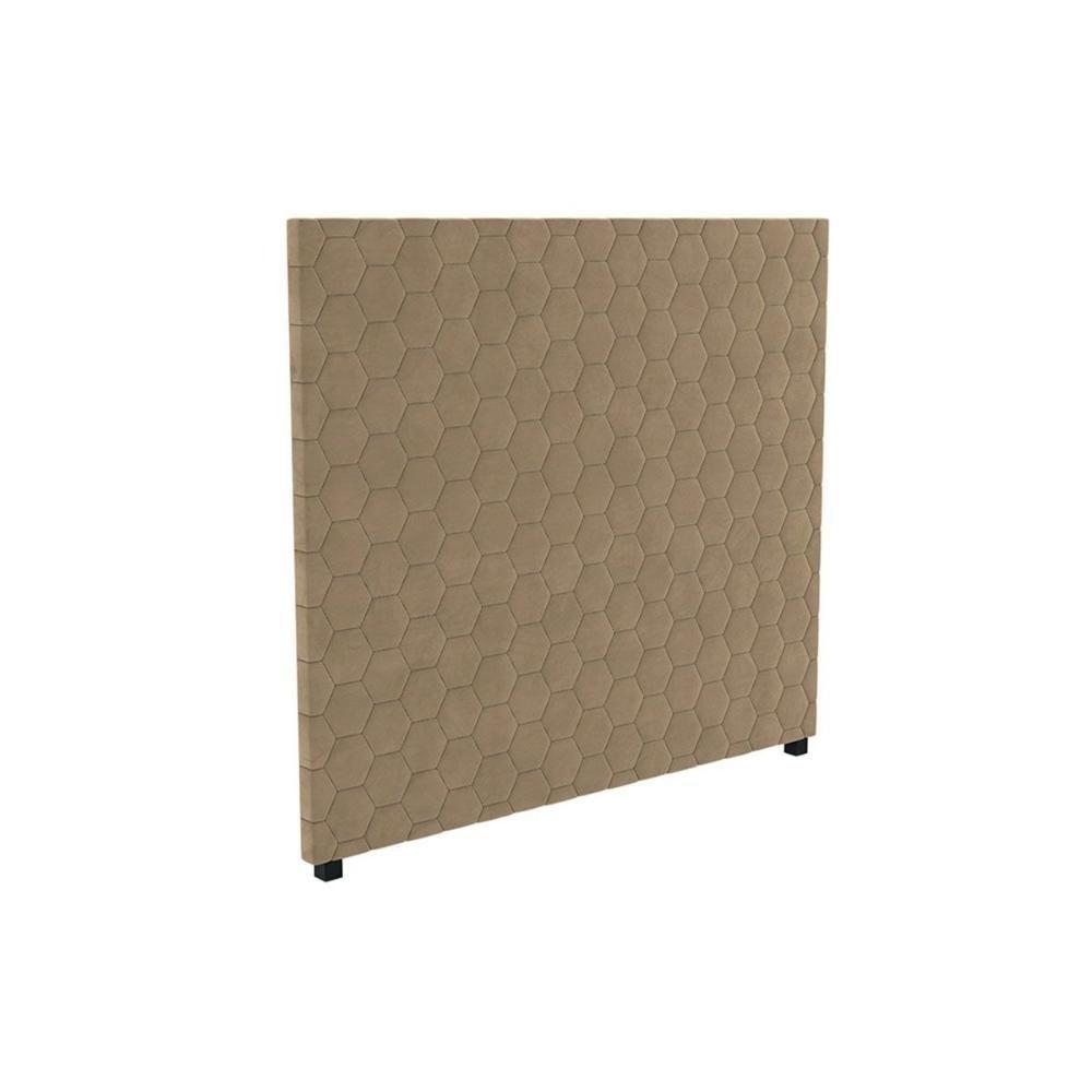 Cabeceira Cama Box Estofada Casal Cab013 Suede Bege - Kappesberg - 1