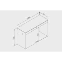 Mesa De Computador Msm 439 C- 2 Gavetas Branco - Movelbento - 2