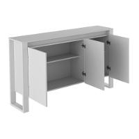 Balcão De Escritório Me4147 C- 3 Portas Amêndoa - Tecno Mobili - 5