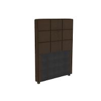 Cabeceira Cama Box Estofada Solteiro Cab009 - Boucle Chocolate - Kappesberg - 1