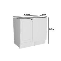 Balcão De Cozinha évora Ph 3121 Canto Reto C- 1 Porta S- Tampo 92,5cm Branco - Herval