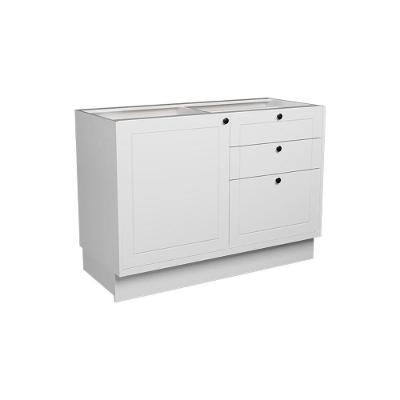 Balcão De Cozinha évora Ph 3117 C- 1 Porta E 3 Gavetas S- Tampo 120cm Branco - Herval