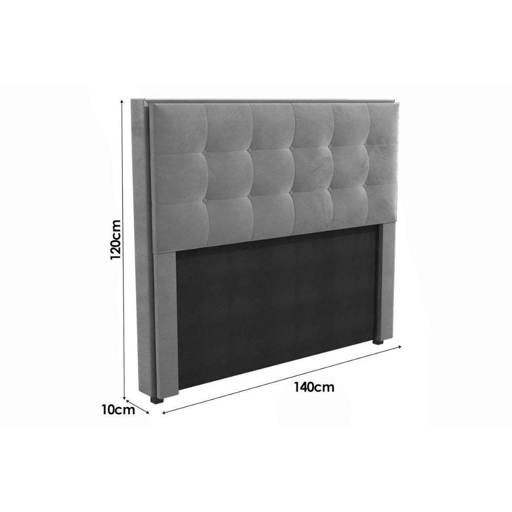 Cabeceira Cama Box Estofada Casal Cab010 - Boucle Bege - Kappesberg - 2